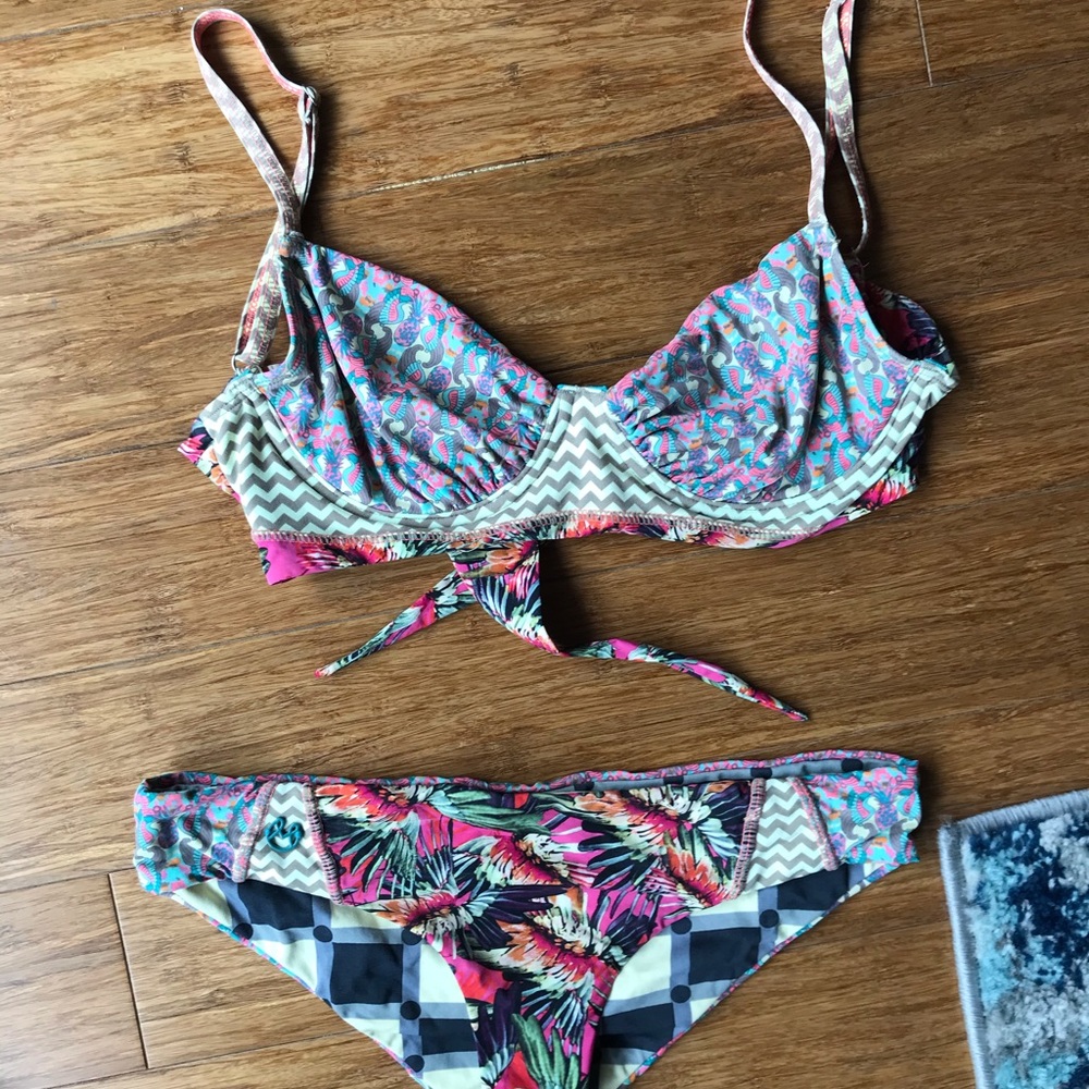 Maaji reversible pineapple bikini